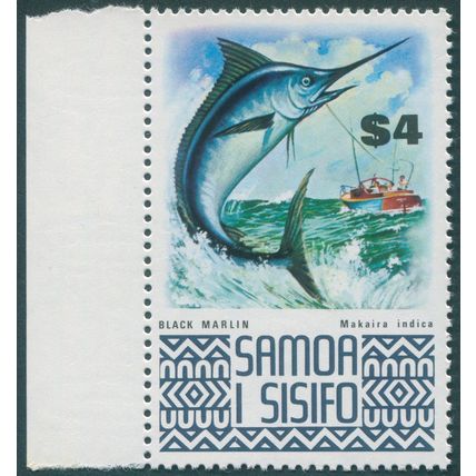 Samoa 1974 $4 Black Marlin SG399b MNH