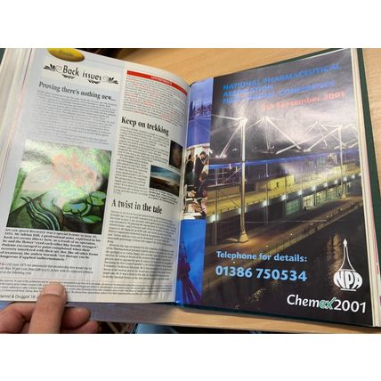 APOTHECARY "CHEMIST & D" PHARMACY BOUND MAGS JAN TO JUNE 2001 3.2kg BOOK (EV4)