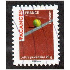 FRA 2009 (56c) 'VACANCES - TENNIS BALL' FINE USED (EBID11097)