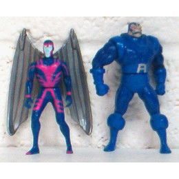 X MEN STEEL MUTANTS ' APOCALYPSE and ARCHANGEL ' figures (1994)