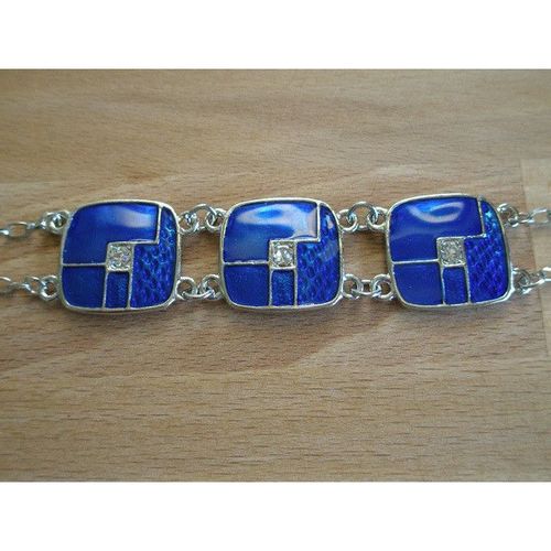 Pretty Blue & Silver Gilt Fashion Bracelet