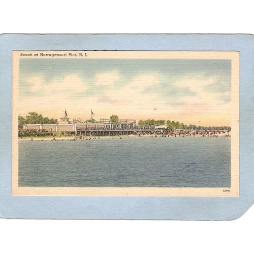 Rhode Island Narragansett Pier Beach At Narragansett Pier~793