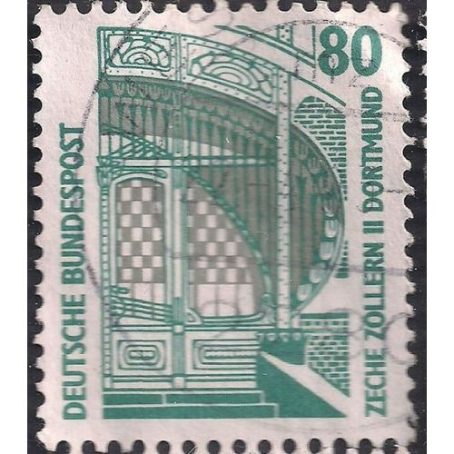GERMANY, Mine Zollern II, Dortmund, pale green 1987, 80pf, #2