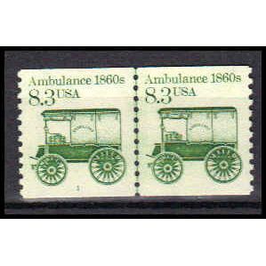 2128 8.3c Ambulance Very Fine MNH Dry Gum CNP Left 1 PA0701