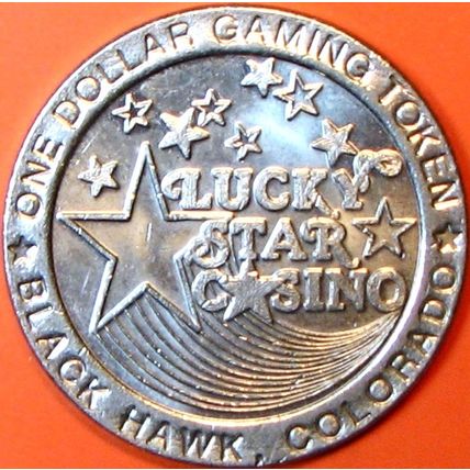 Lucky Star. $1 Casino Token. Black Hawk, CO. A64.
