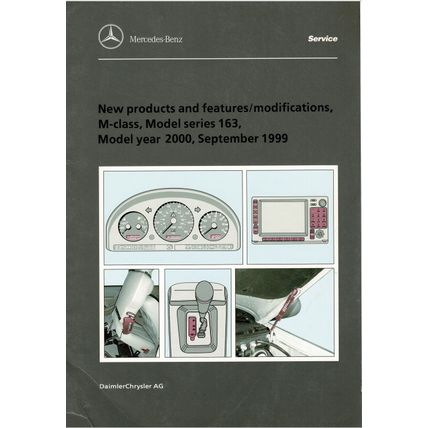 Mercedes M Class New Products Brochure 1999 6516124602 PDF