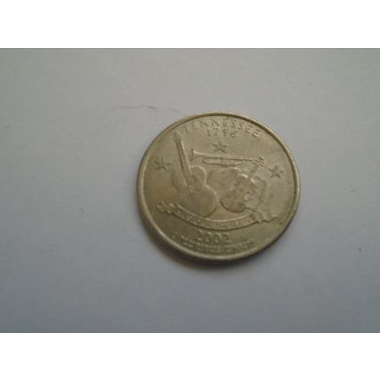 2002 USA Quarter - 25 cents - Tennessee - Musical Heritage - Coin
