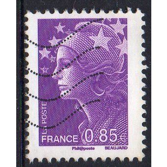 France 2008 Marianne de Beaujard - Purple €0,85 Used (phosphor strip at right)