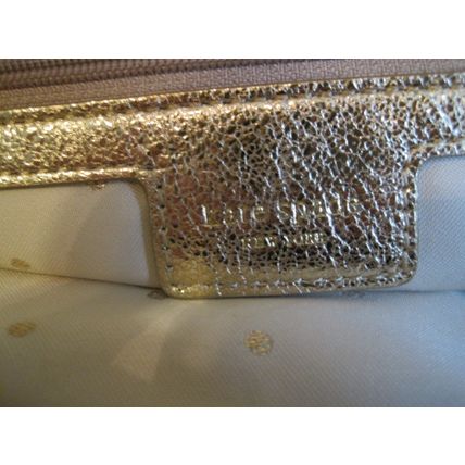 Kate Spade Gold Metallic Quilted Maryanne Tote