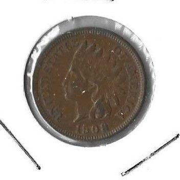 1908 US Indian Head cent AU