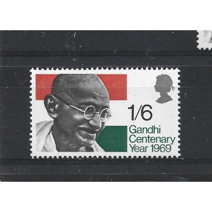 GB.Gandhi Centenary Year stamp.Mounted Mint.Jul25b