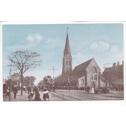 Anlaby Road Hull Postcard Yorkshire