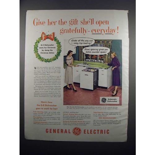 1951 G.E. Dishwasher Ad - Give Her the Gift