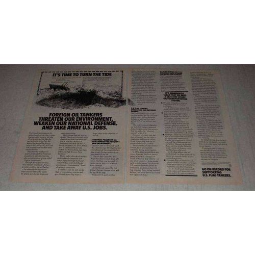 1977 U.S. Maritime Committee Ad - Foreign Oil Tankers