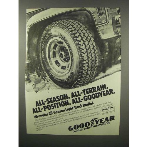 1982 Goodyear Wrangler Light-Truck Radial Tire Ad