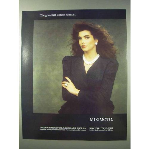 1989 Mikimoto Pearls Ad - The Gem That Is