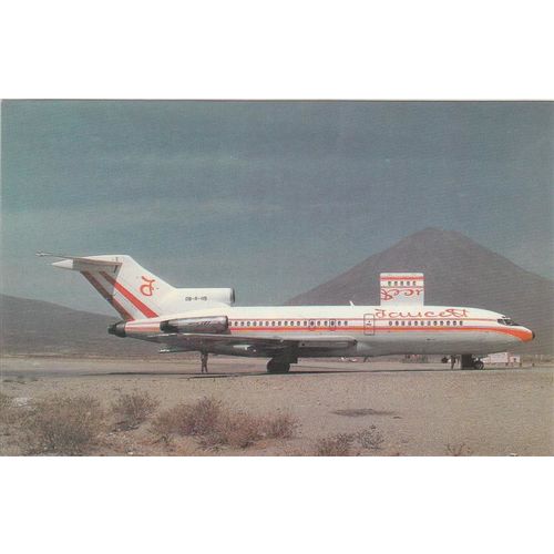 Faucett Peru Boeing B727 51C Civil Aviation Postcard (A20642)