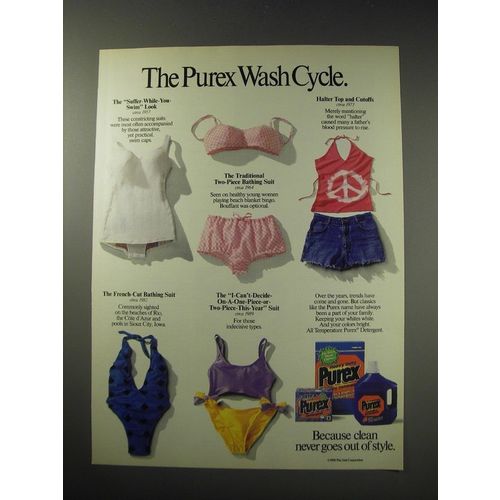 1991 Purex Detergent Ad - The Purex Wash Cycle