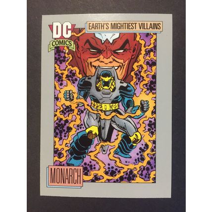 DC Cosmic Cards trading card #100-Monarch, excellent condition!