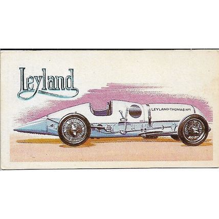 History of the Motor Car 1968 Brooke Bond Tea Card 25 - 1925 Leyland-Thomas