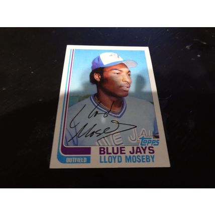 1982 Topps Card # 223A Lloyd Moseby Excellent-Mint (6) Toronto Blue Jays