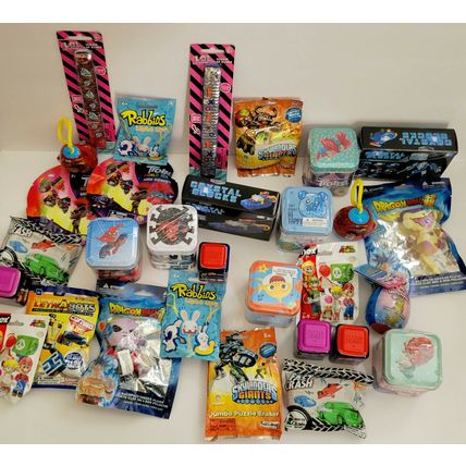 Toy Lot(12) Blind Bags,Tins, Random Rick & Morty-Marvel-Trolls- etc NEW.. Look!