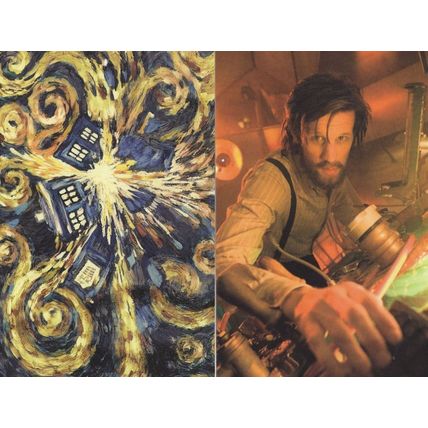 Dr Who The Tardis Painting & Its Secret Weapon 2x Postcard s