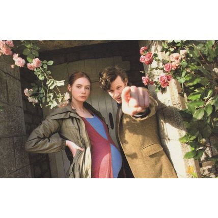 Dr Who Pregnancy Birth Of River Song TV Show Postcard