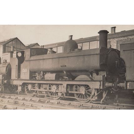 GWR Class 0-6-0 PT No 1723 Train At Swindon Railway Station RPC Postcard