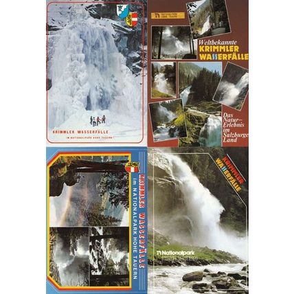 Krimml Krimmler Austria Waterfalls 4 Postcard s