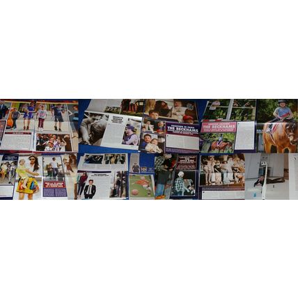 Beckham Children Boys 50x Clippings Brooklyn Romeo Cruz Harper