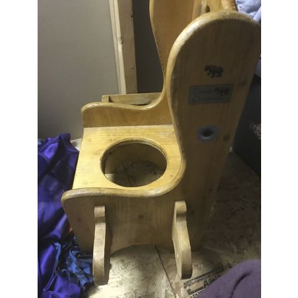 Wooden Toddler Kids Toilet Potty Chair Training Deer Hunting Bathroom Decoration