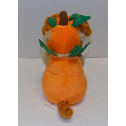 AVON Animated Trick or Treat Plush Puppy in Pumpkin Costume Halloween 10"