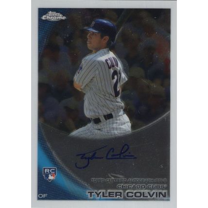 Tyler Colvin Colorado Rockies Hand Signed Baseball Trading Card