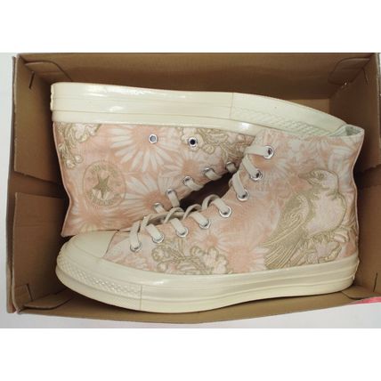New Womens 10.5 Converse CTAS 70 Hi Light Twinel Embroidered Shoes $90 159649C