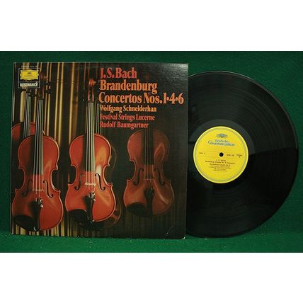 Wolfgang Schneiderhan/Baumgartner - Bach: Brandenburg Con. 1/4/6 - 2535 142 - NM