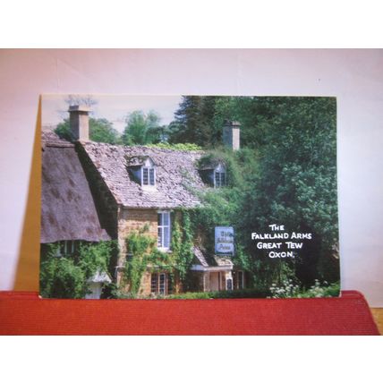THE FALKLAND ARMS, GREAT TEW, OXON. used postcard.. 1980s pm #