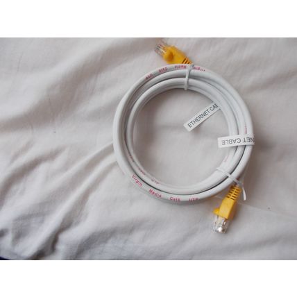 ETHERNET CABLE WHITE UNUSED (10/01)