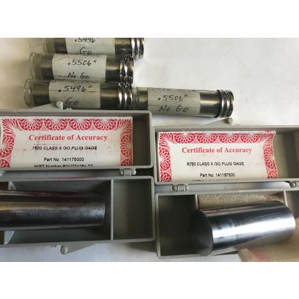 NEW LOT 6 VERMONT GAGE GO NO GO PLUG GAGE .5496 .5506 .7500 .8750,ER