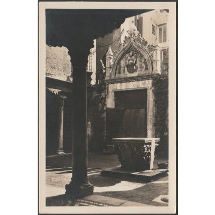 Un Portale, Cortile, Ca' d'Oro, Venezia, c.1930 - d'Arte Foto Cartolina
