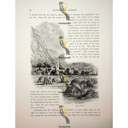 Ville De Vallouise, France, Book Illustration (Print), c1875