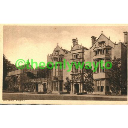 Burford Priory, Oxon, Geo Packer Postcard