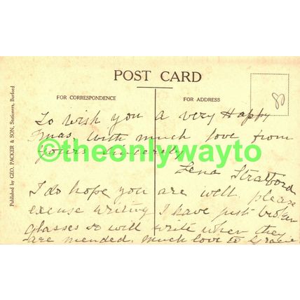Burford Priory, Oxon, Geo Packer Postcard