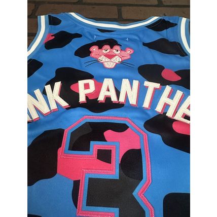 PINK PANTHER / MIAMI Blue Headgear Classics Basketball Jersey ~Never Worn~ M
