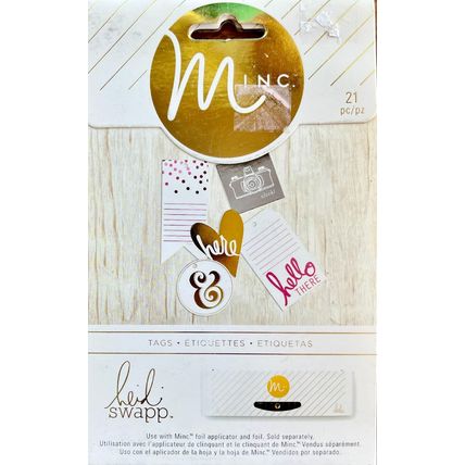 21 Pieces tags Minc heidi swapp American Crafts NEW #200