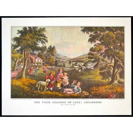 FOUR SEASONS OF LIFE: CHILDHOOD 1952 Frances Flora Palmer - John Cameron PRINT