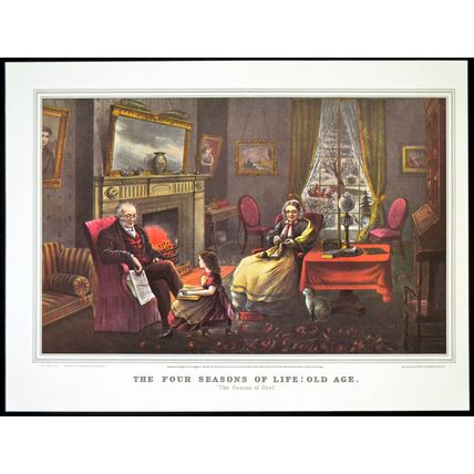 FOUR SEASONS OF LIFE: OLD AGE 1952 Charles Parsons - Lyman W. Atwater PRINT