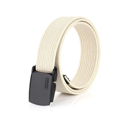 Alloy buckle canvas denim belt, casual belt, pure cotton thread canvas