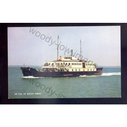 f2307 - British Rail Car Ferry - Farringford (Yarmouth /Lymington) - postcard