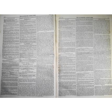 Illustrated London News, July 30, 1859. Railway Map of Lower Egypt; Mantua; etc